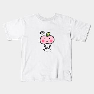 Peach : I have no idea ( front ) Kids T-Shirt